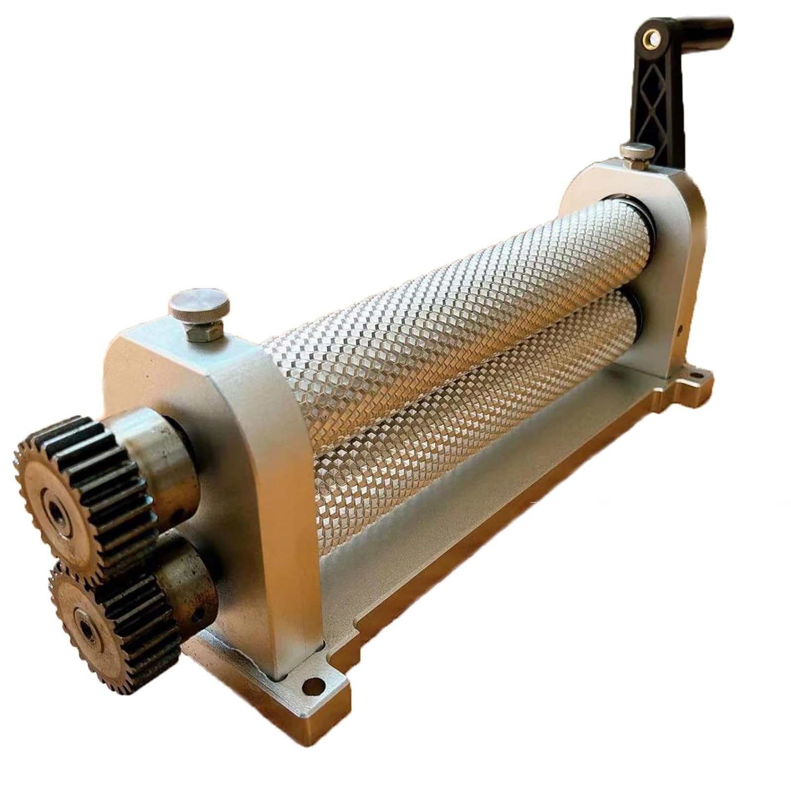 CGLYYDS Manual Honeycomb Embossing Machine,Beeswax Comb Foundation Roller Mill,Aluminum Alloy Honeycombs Printing Stamper,Cell Size 5.4mm/4.9mm/5.1mm Optional 5.1mm