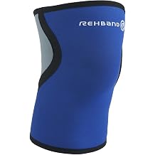 Rehband light Knee Support 3mm, Knee Sleeve for Endurance & Fitness, more stability and movement control during workout, ColourBlue, SizeMedium