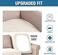 Vista 42 de H.VERSAILTEX Multi-Pieces Sofa Covers Stretch Couch Covers Form Fitted Seats and Back Cushions Covers