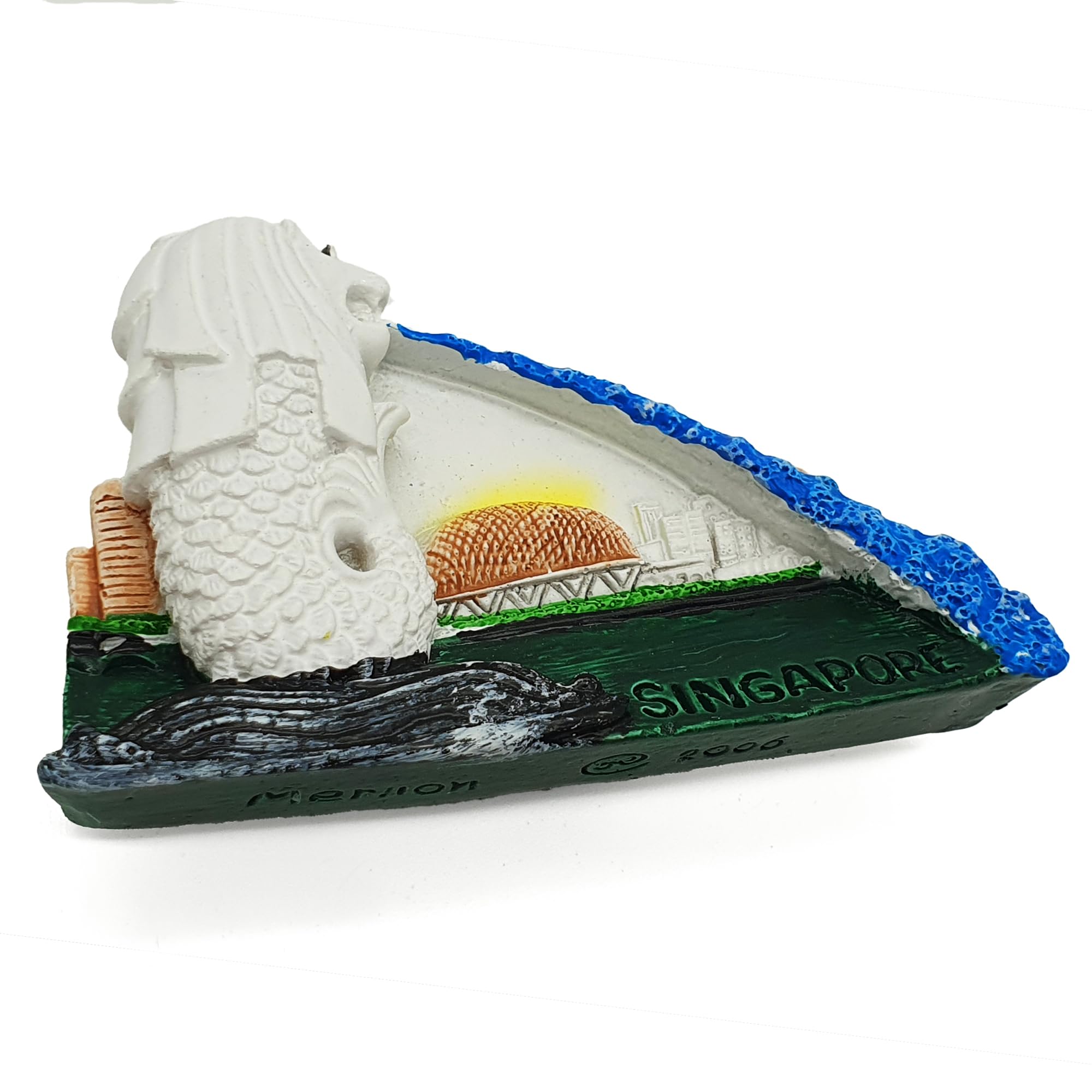 Singapore Merlion 3D Fridge Magnet Souvenir – Iconic Singapore Landmark Travel Gift, Collectible Keepsake (6.2 x 4 x 2 cm)