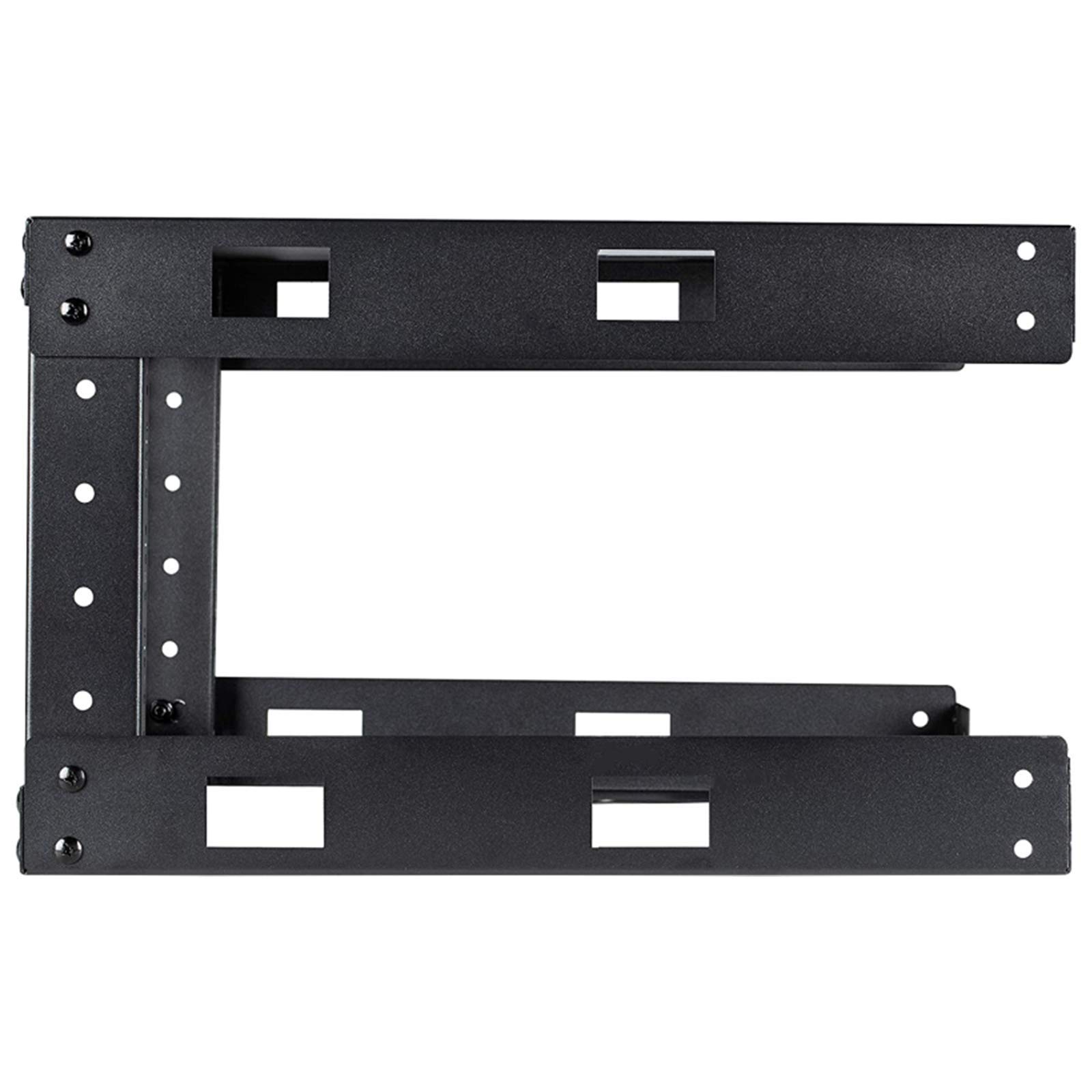 TECHTOO Wandhalterung mit offenem Rahmen, 48 cm (19 Zoll) Server-Equipment-Rack, robust, Netzwerk-Ausrüstung, 45 cm (17,75 Zoll) tief, Schwarz (06U)