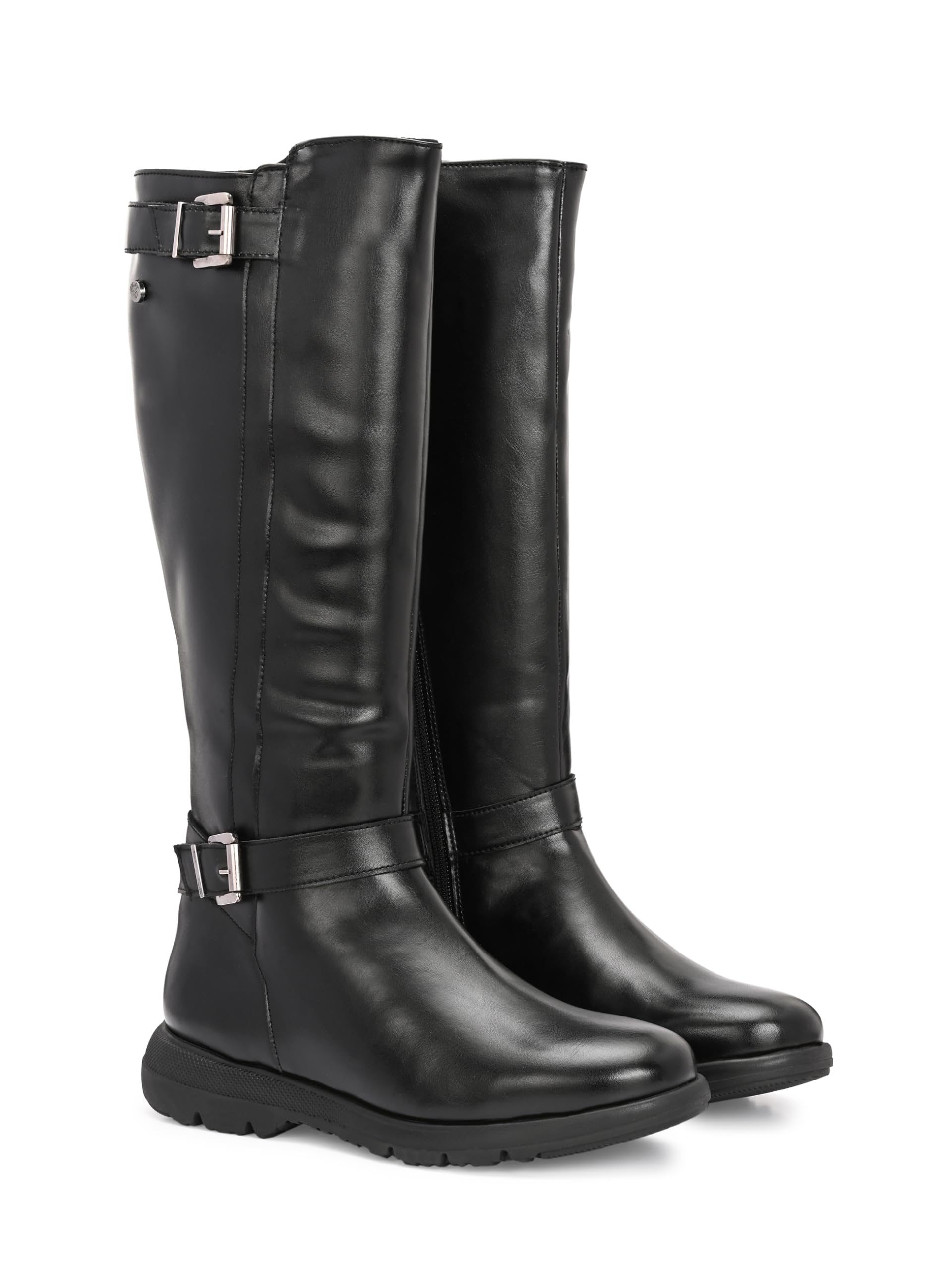 Womens Flate Knee Boots 67423-image-17