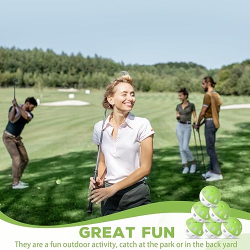 Miniatura 26 de Junkin Paquete de 50 pelotas de golf de práctica de vuelo limitado, bolas de golf de impacto de plástico de 1.65 pulgadas, huecas, suaves