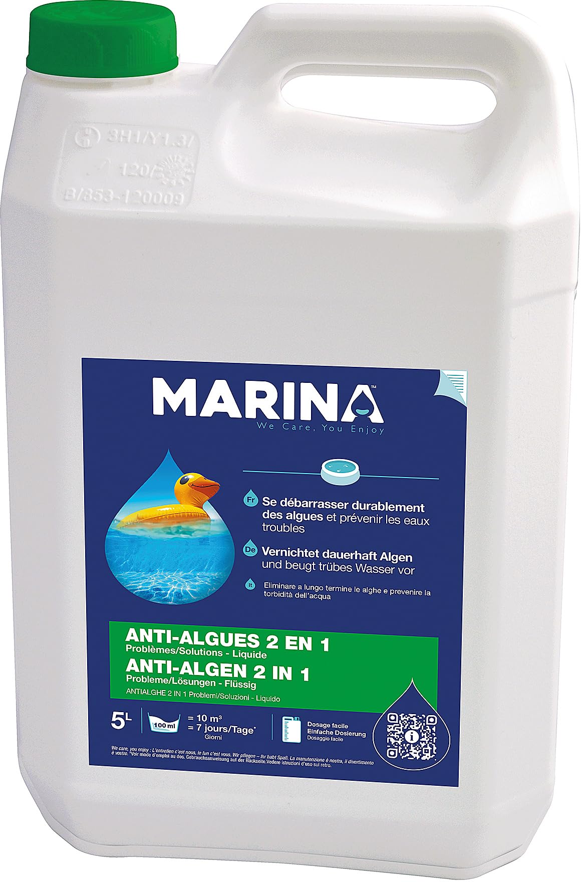 Anti-algues 2 en 1, 5 l