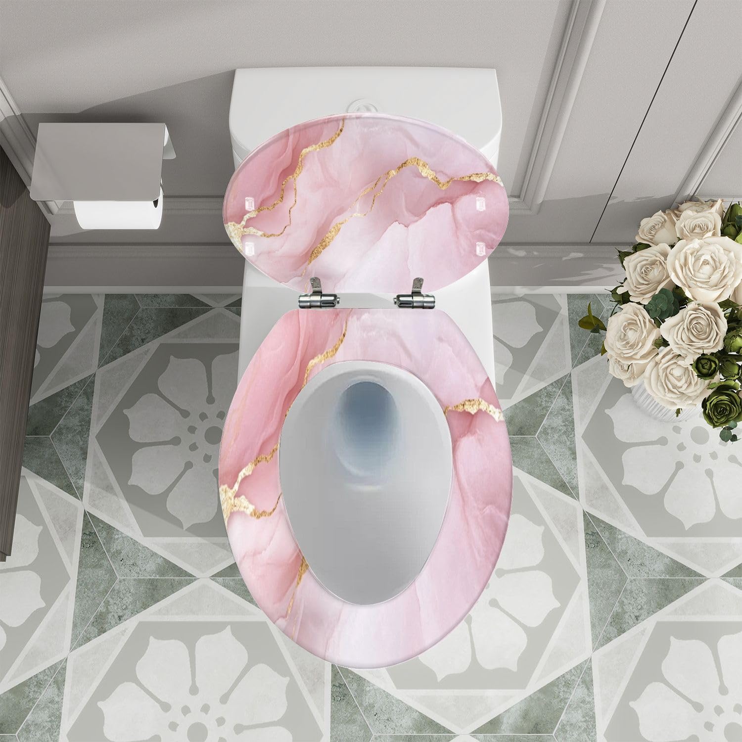 Sedile WC allungato in resina HomeCraft per il bagno