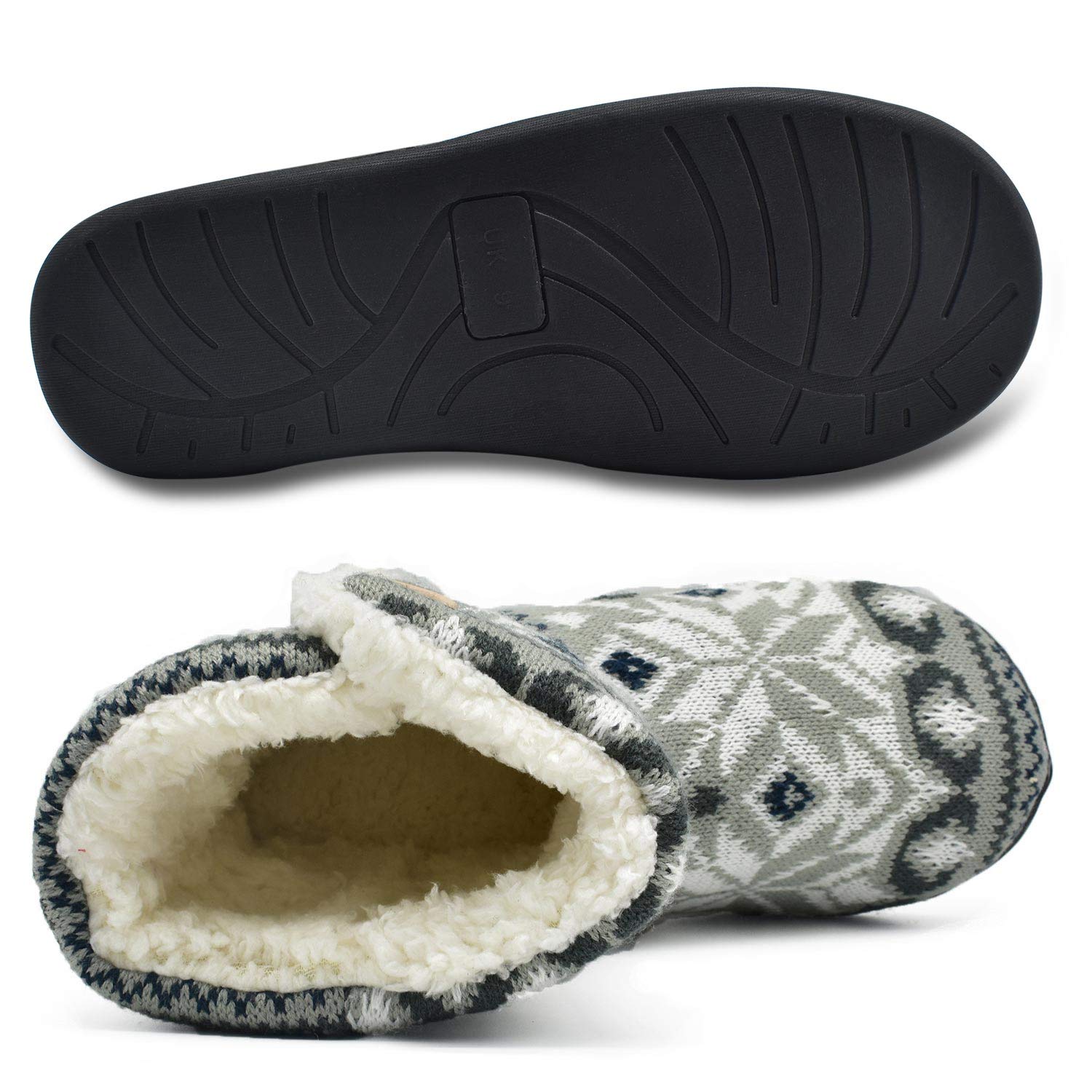 ONCAI Pantofole Da Donna Calde Pantofole In Tessuto a Maglia Comode Pantofole Antiscivolo Fashion