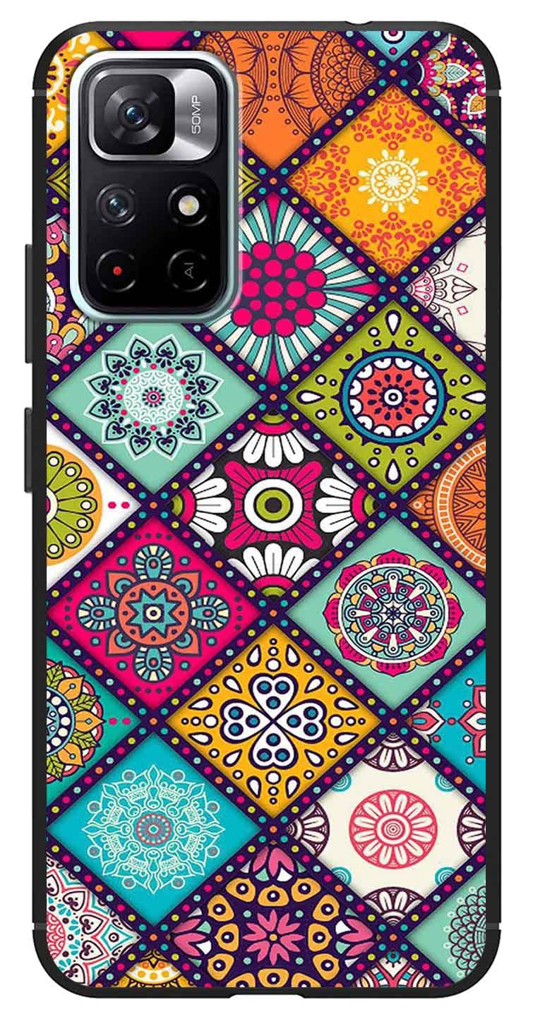 CaseRepublic Back Cover Case for Mi Redmi Note 11T 5G | Mi Redmi Note 11T 5G Back Cover Case | 360 Degree Protection | Soft and Flexible Printed Case (TPU | Matte Black)