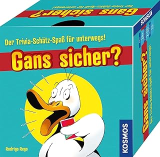 Kosmos 685362 Goose sicher? Trivia Treasure Fun on the Go, Trivia Knowledge and Treasury, Fun, Fast Party Game for 2-10 People from 14 Years, Game for Large Groups, Card Game