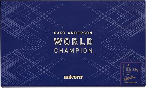 Miniatura 4 de Juego de dardos de punta de acero de unicornio  Gary 'The Flying Scotsman' Anderson Phase 3, 5, 6 Campeón del Mundo  Barriles de tungsteno 90%