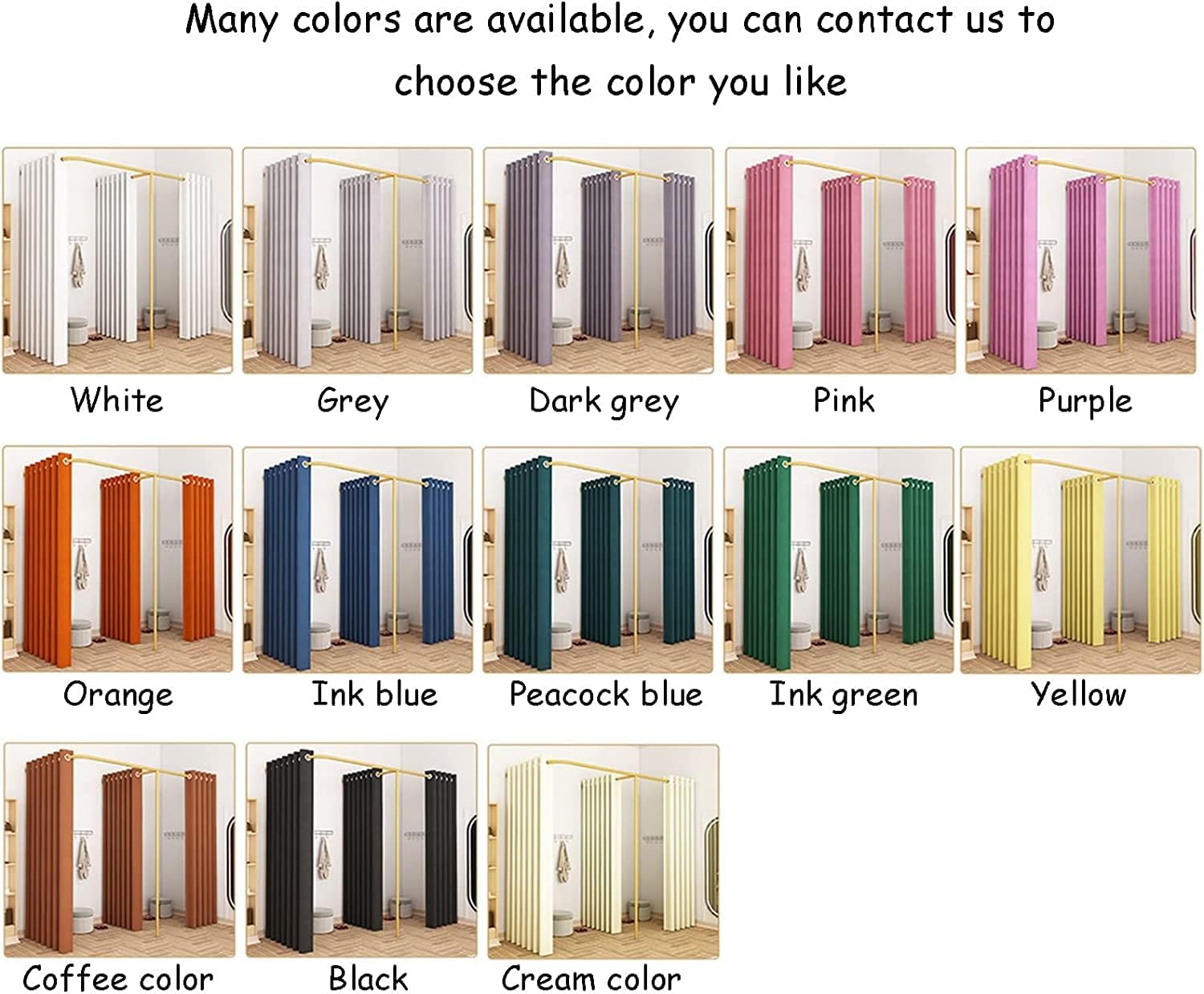 Fitting Room Clothing Store Fitting Room Simple Full Shading Dressing Room Light Luxury Movable Changing Room for Shopping Malls Portable