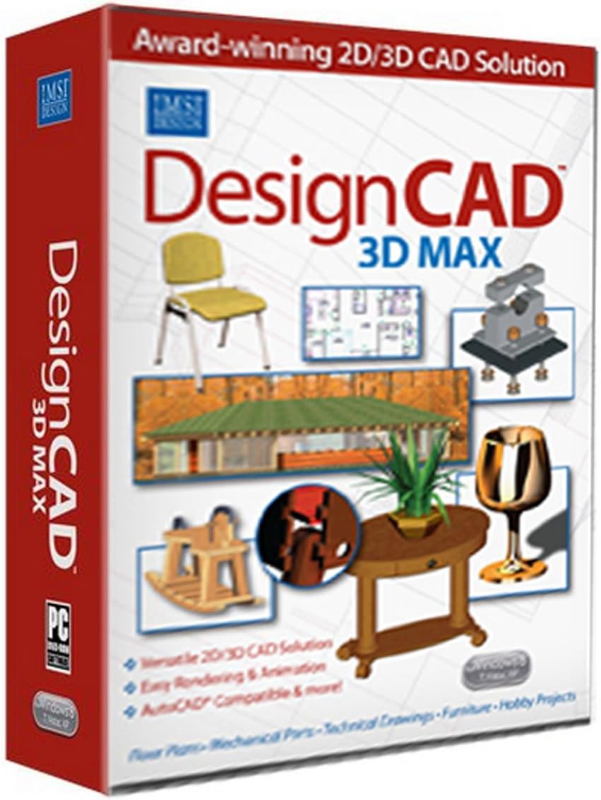 IMSI DESIGN, LLC 00D3MX22CC01 DESIGNCAD 3D MAX V22 -WIN XP,VISTA,WIN 7
