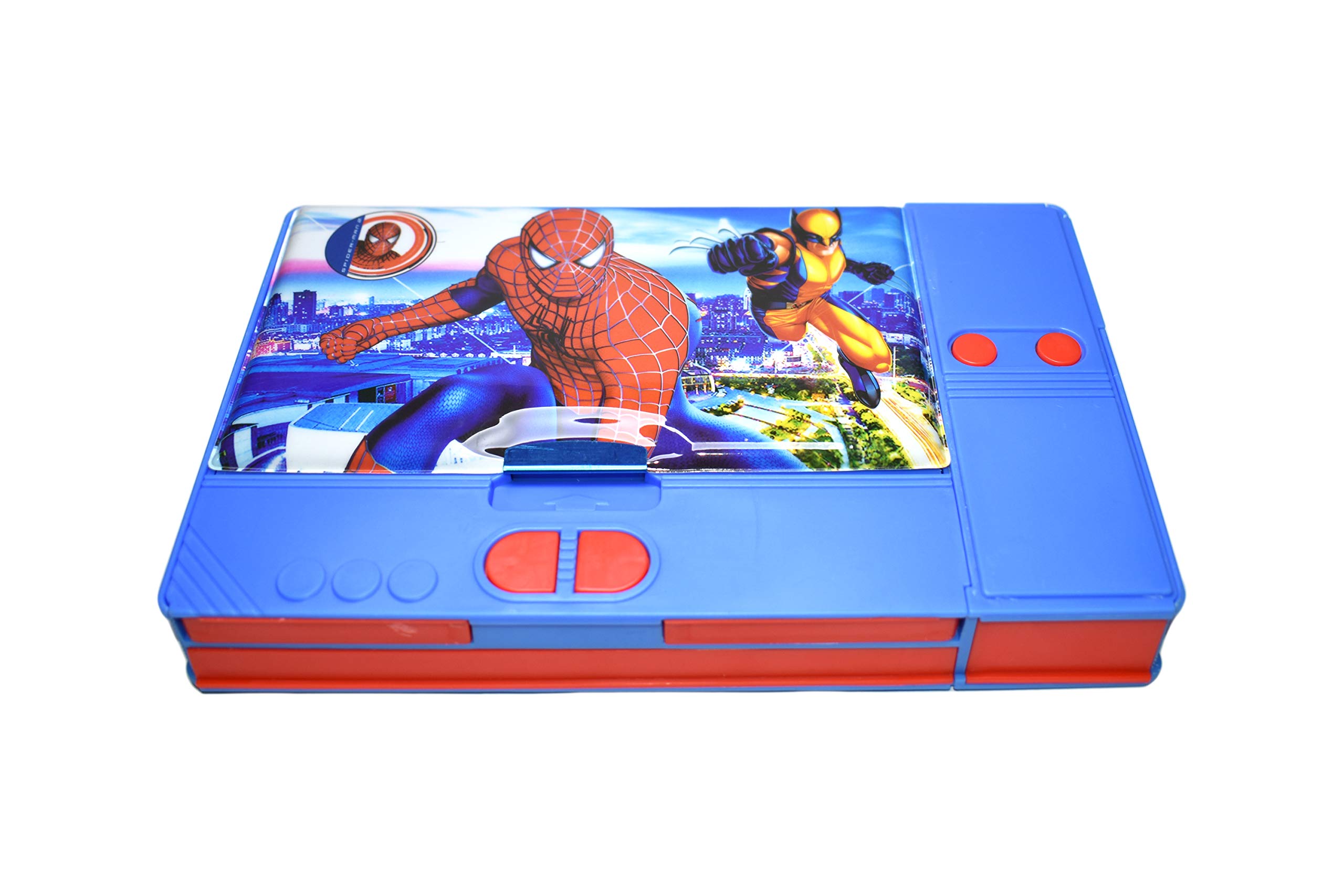 Arishto Plastic Jumbo Pencil Box For Kids (Spiderman (Blue)) (B07V9J9XCB) Amazon Price History, Amazon Price Tracker