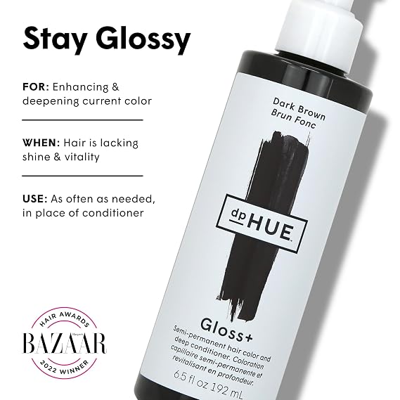 dpHUE Gloss+, Dark Brown - 6.5 fl oz
