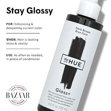 dpHUE Gloss+, Dark Brown - 6.5 fl oz