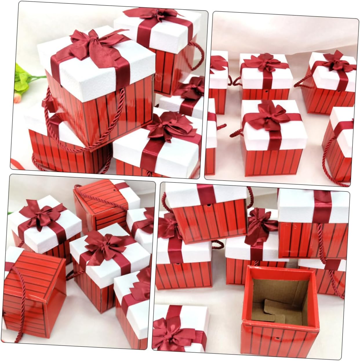 FOMIYES 8pcs Creative Christmas Packing Box Storage Boxes for Candies Chic Wrapping for Holiday Parties Decorations