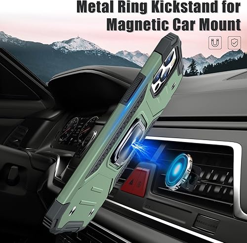 Miniatura 5 de JAME Funda para iPhone 12 Pro, funda para iPhone 12 con protector de pantalla de vidrio templado 2 unidades, protección de grado militar, con