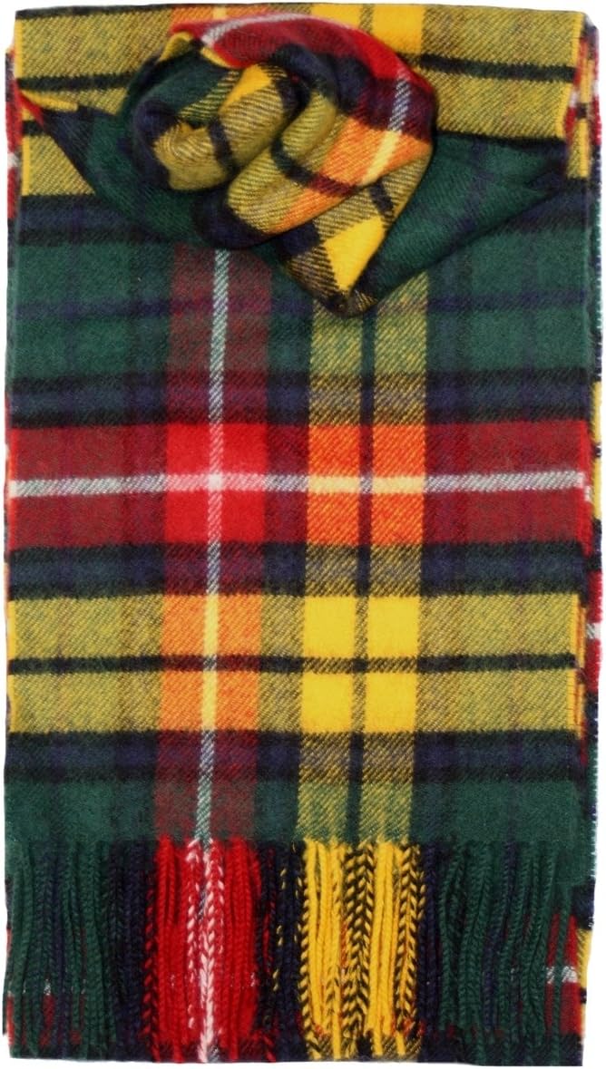I LUV LTD Buchanan Tartan Scarf Modern Lambswool