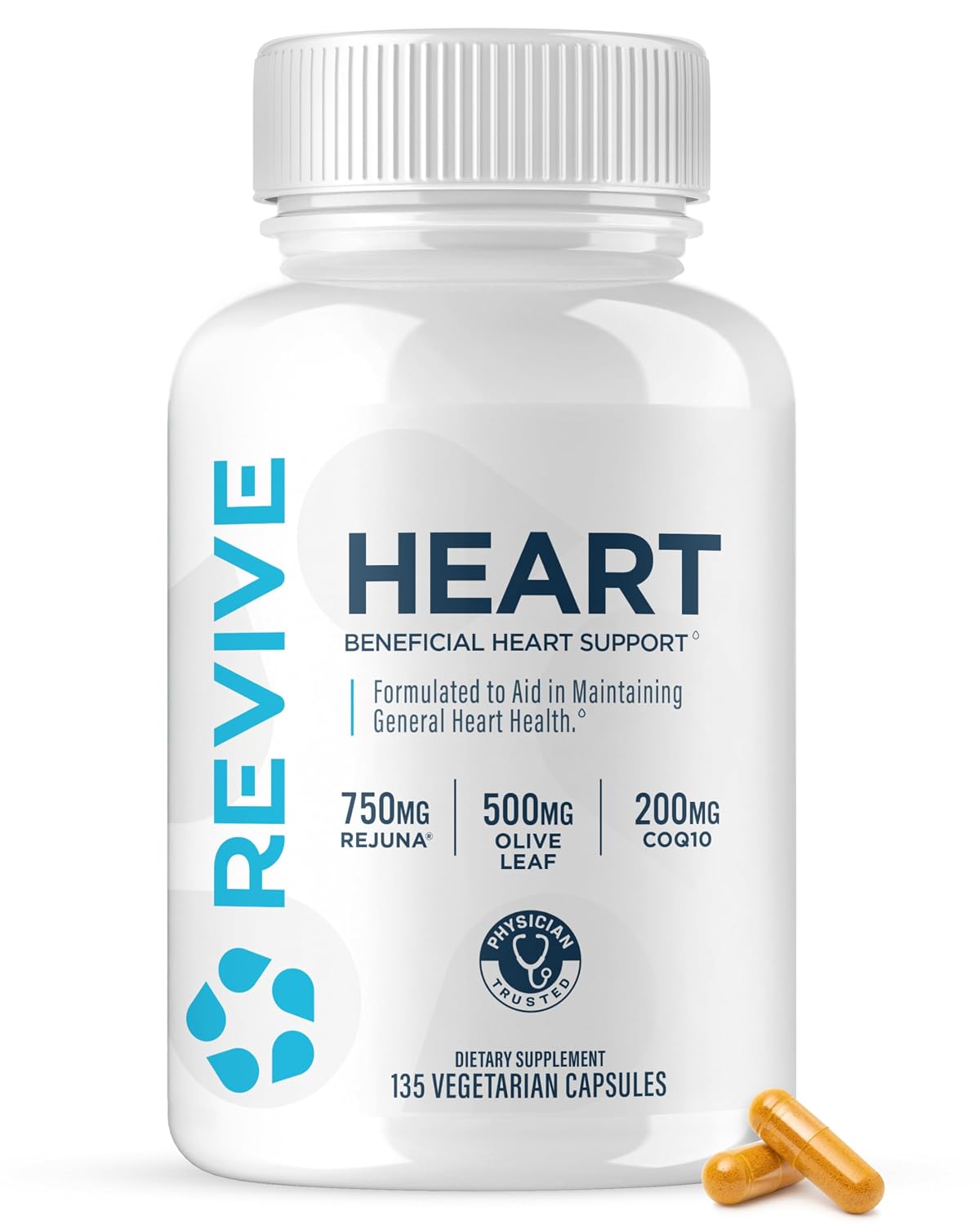 Revive MD Heart - CoQ10 Supplement Supports Heart Muscle Function - 90 Veggie Capsules - Review, Price and Buying Guide