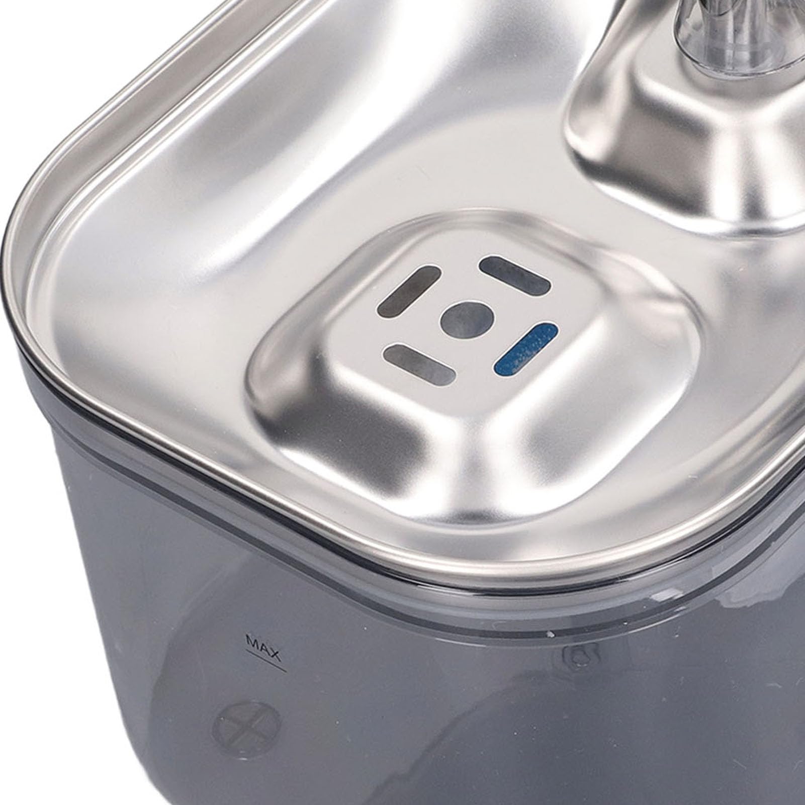 Fuente de Agua para Gatos, Fuente de Agua para Mascotas de Acero Inoxidable con Filtros de Repuesto, Fuentes Silenciosas para Gatos para Beber, Dispensador Automático de Agua