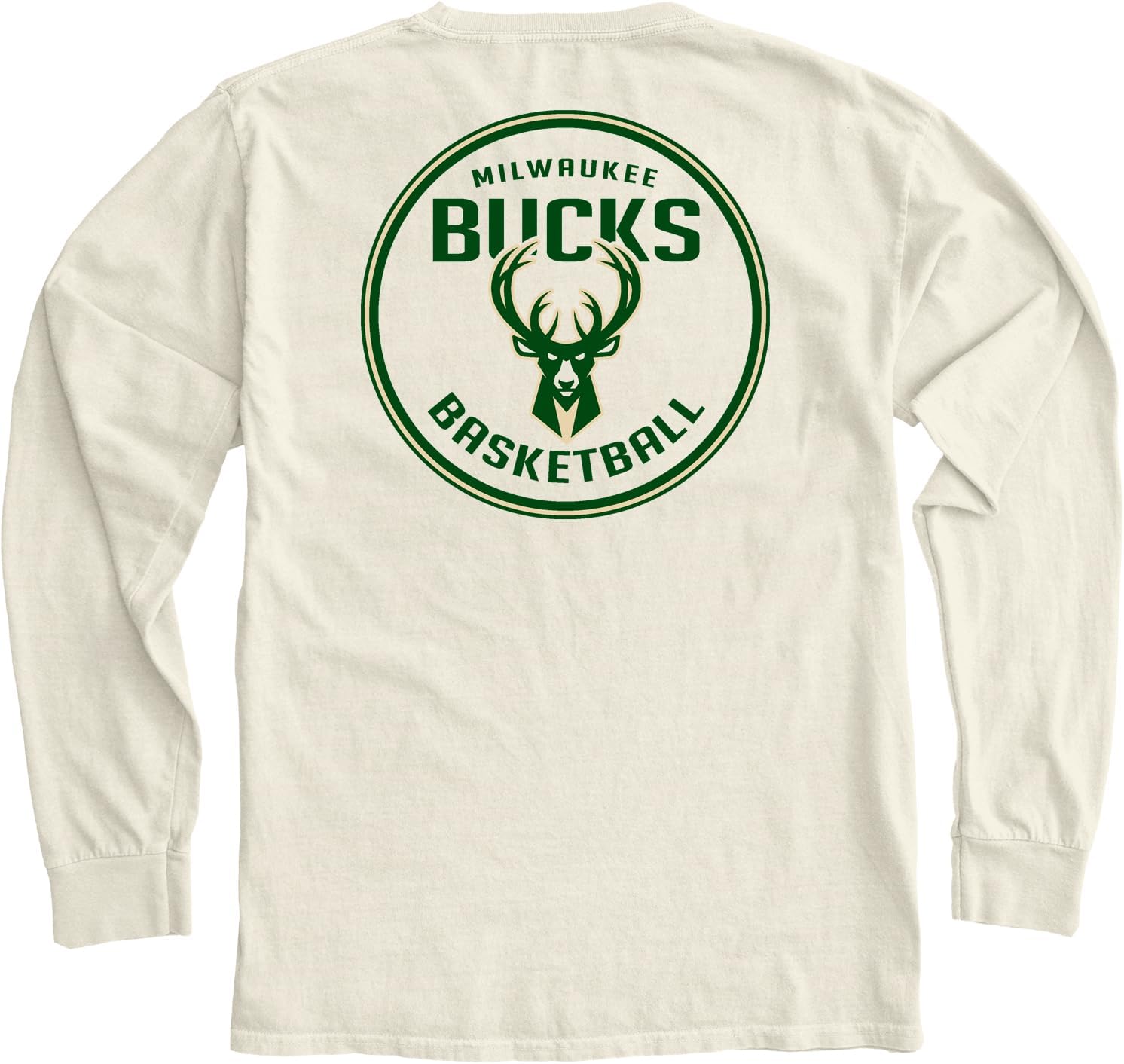 Blue 84 NBA Unisex-Adult NBA Officially Licensed Long Sleeve T-Shirt Ringspun Front/Back Ivory - Image 5