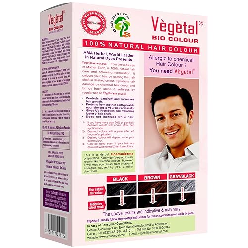 Miniatura 2 de Vegetal Bio Colour - (Pack De 2) (50G., Marrón Oscuro)