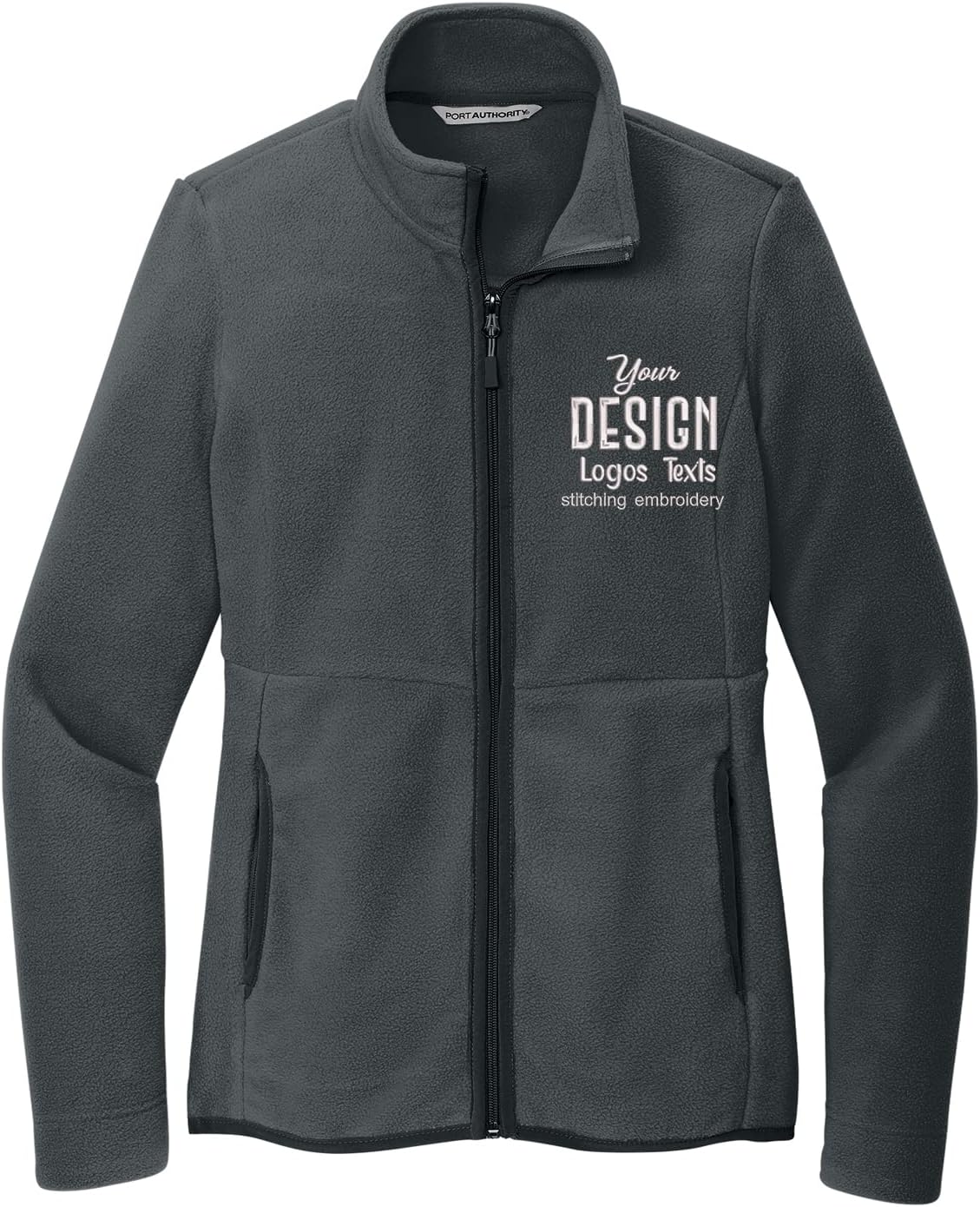 INK STITCH Women L110 Custom Embroidery Design Your Own Connection Fleece Jackets