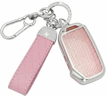 Car Key Cover Sparkle Car Key Case with Leather Keychain Fit for Kia Sportage Ceed XCeed Proceed Sorento Tonic Rio Stinger Seltos Soul K3 K5 K8,TPU Protective Keyshell - Smart Key