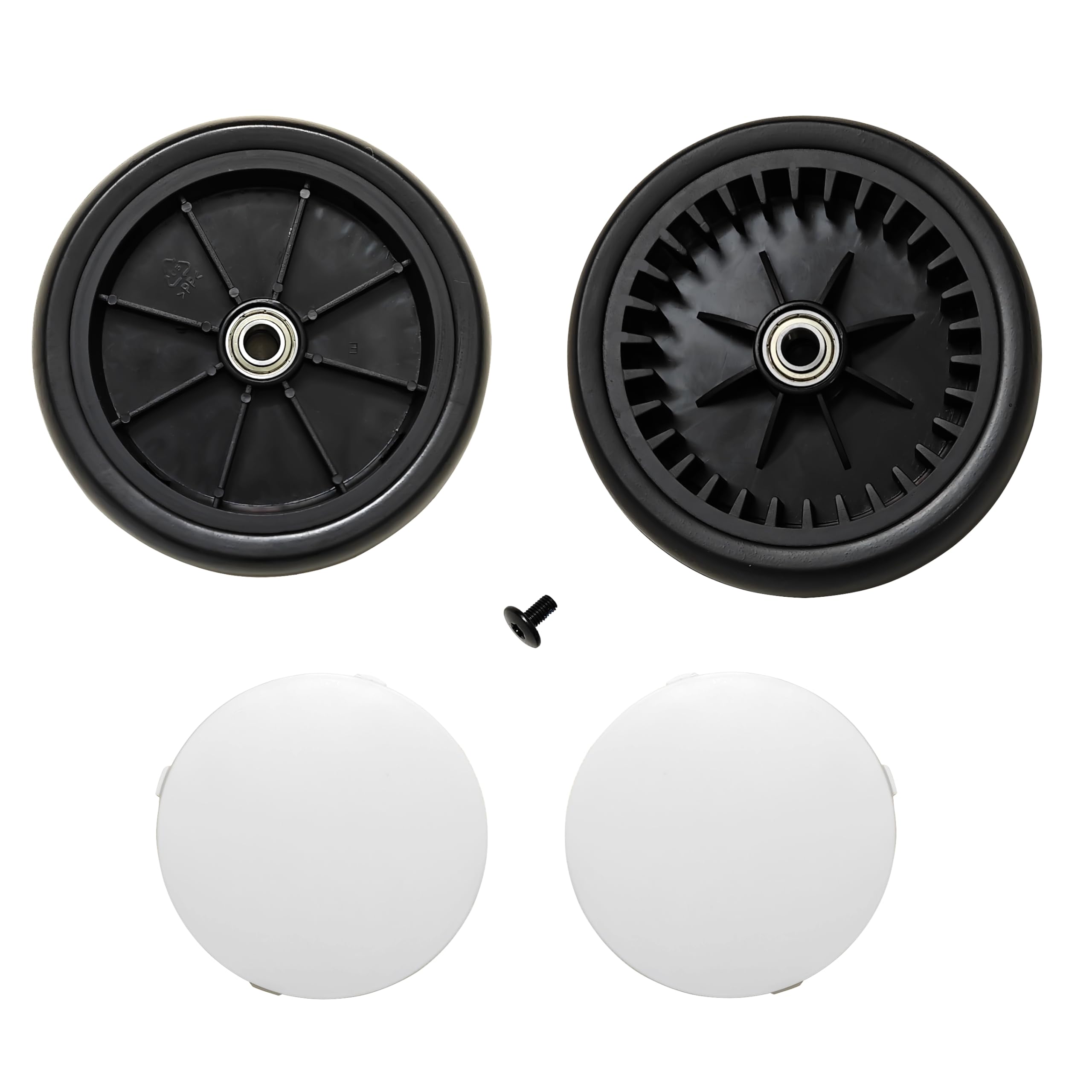 ROMIRUS Replacement Baby Strollers Accessories Parts Rear Wheels with bearings for Babyzen YOYO2 YOYO Stroller Series, 2 Packs