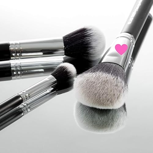 Miniatura 7 de Brocha grande de maquillaje en polvo de acabado, brochas de maquillaje grandes y esponjosas para cara completa, contorno bronceador corporal,