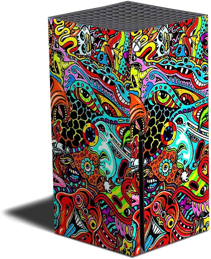 Mighty Skins Skin Compatible with Xbox Series X - Blue Ice | Protective, Durable, and Unique Vinyl Decal wrap Cover | Easy to Apply, Remove, and Change Styles | Made in The USA (MIXBSERX-Blue Ice)