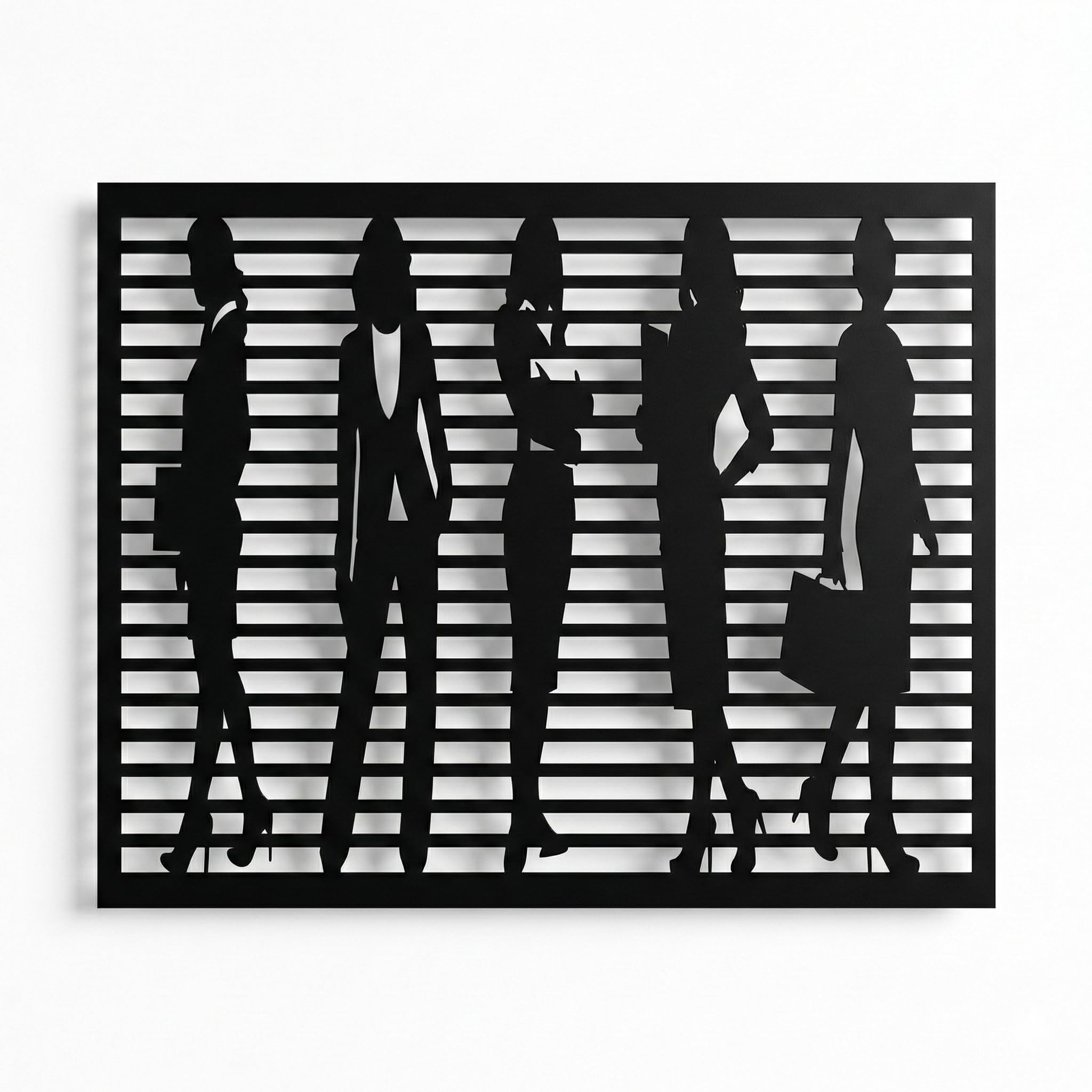 DEKADRON Metal Wall Art, Women Fashion, Metal Wall Decor, Office Decoration, Home Decor, Metal Sculpture, Fashion Art Decor, Office Wall Art (*24" W x 12" H / 61x31 cm)