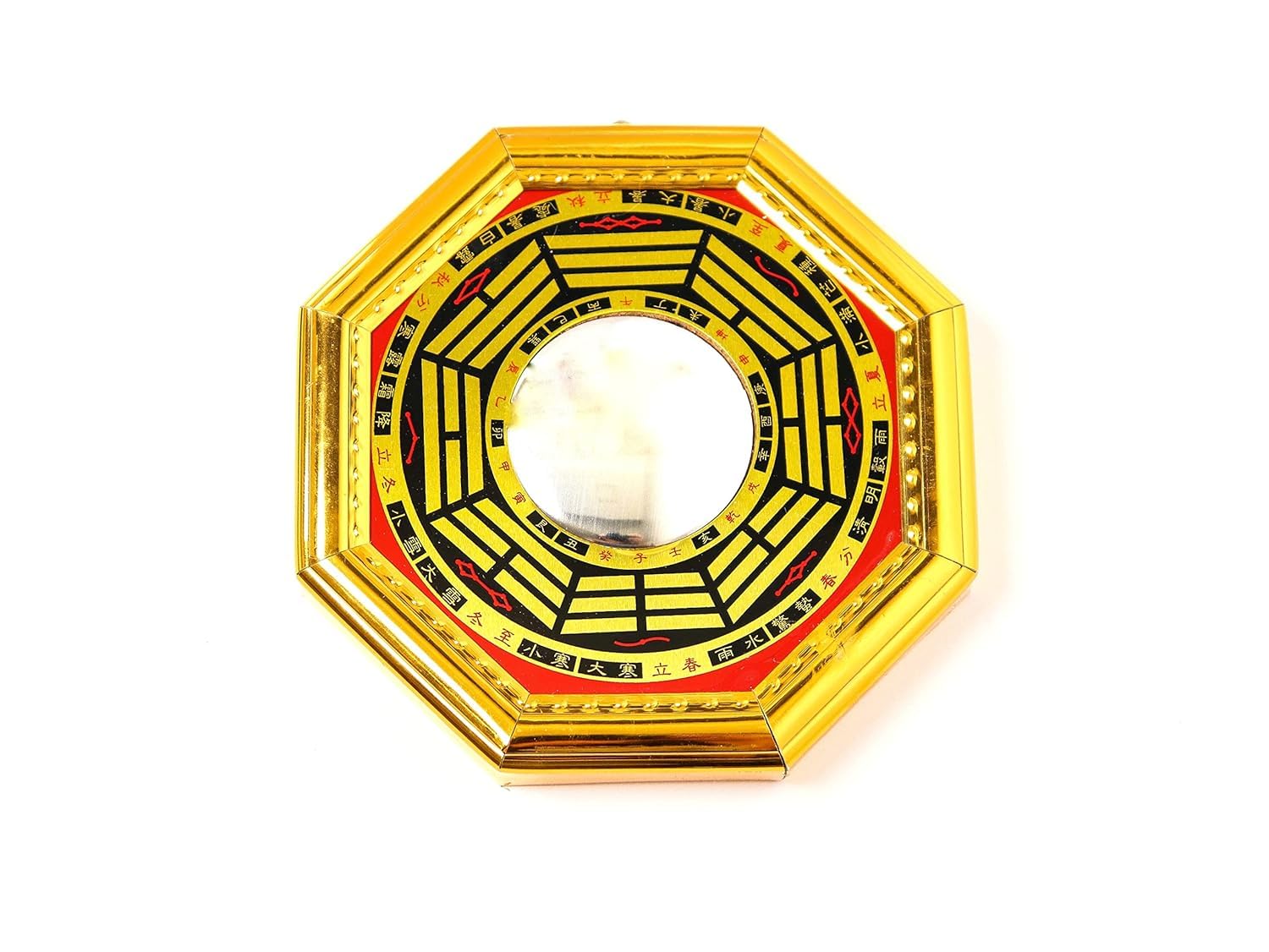 Eminent Mirror/Bagua Vastu/Feng Shui Convex Mirorr/Bagua Miror for Removal of Negative Energy - 6 inches (Multi, 12 Inches) Hanging for Wall-image-7