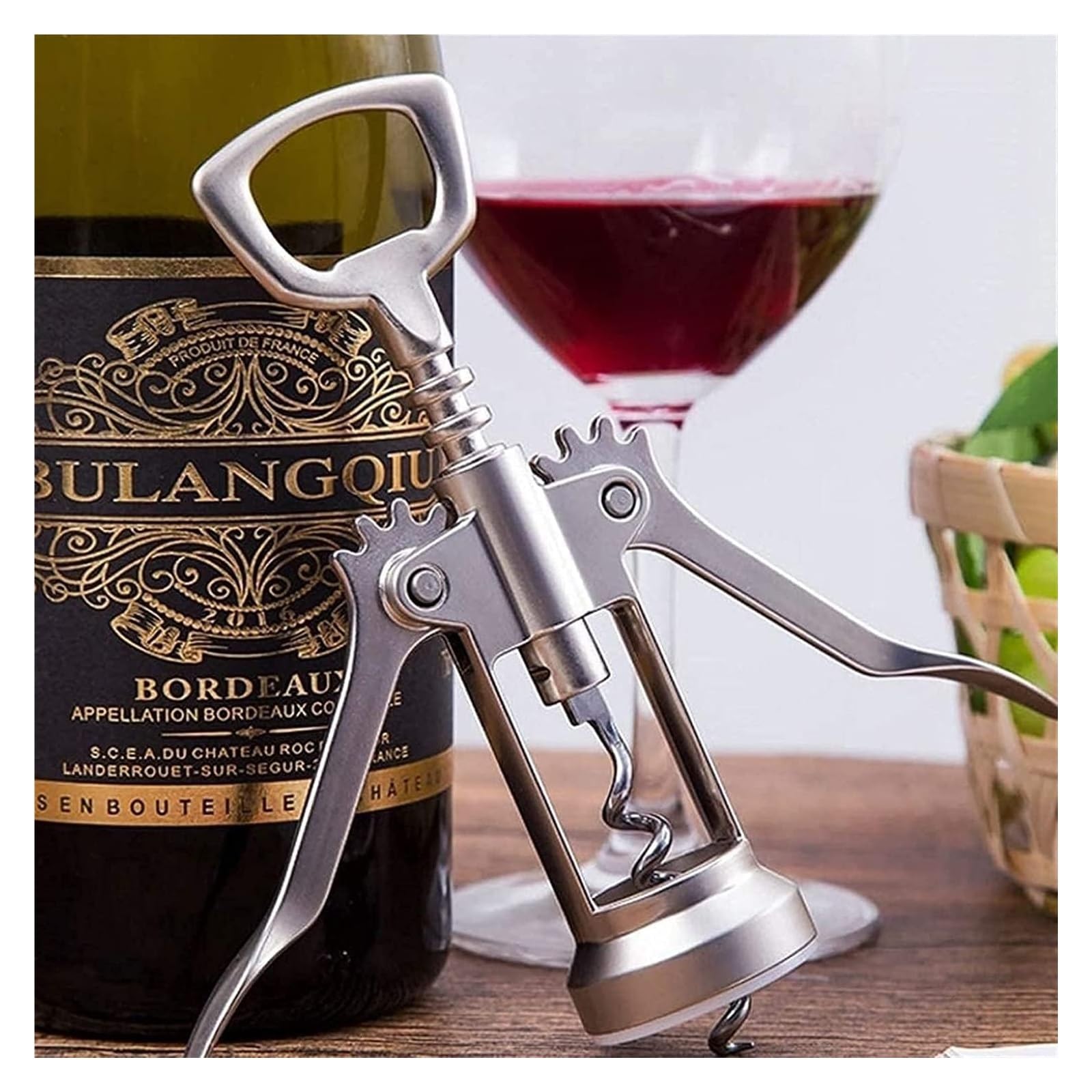 Cavatappi da vino, Cavatappi da vino for tutte le bottiglie con tappo in sughero e birra