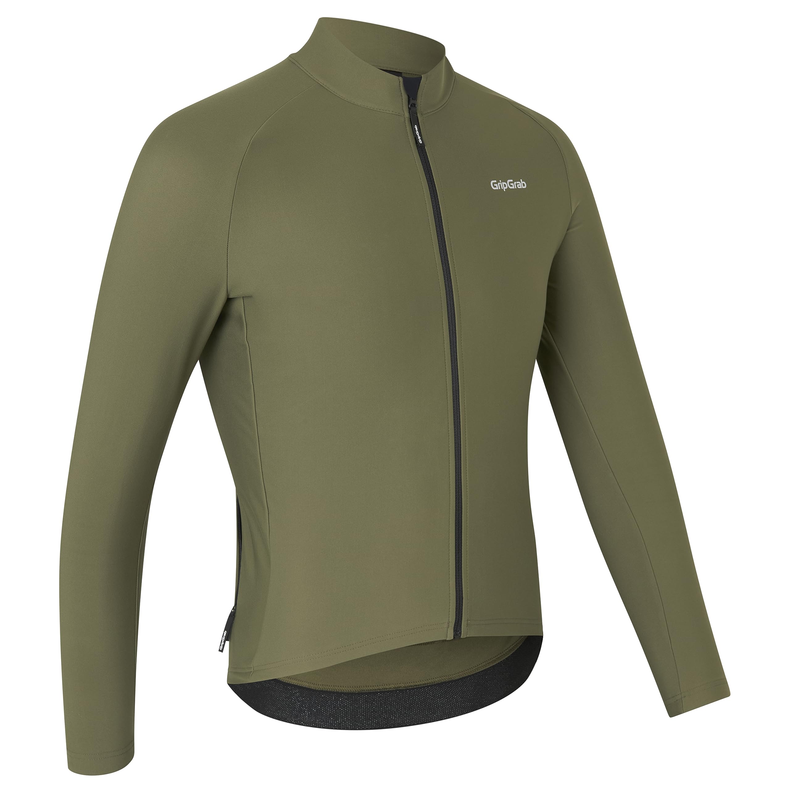 GripGrab PACR Rennrad Trikot Herren - Langarm Thermo Radtrikot - Race Fit | Schmale Passform, weiches Mikrofleece zur Isolierung, durchgehender Reißverschluss & 3 Taschen, für sportliche Sitzposition