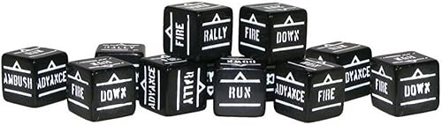 Bolt Action Orders Dados Negro Accesorio Warlord Games