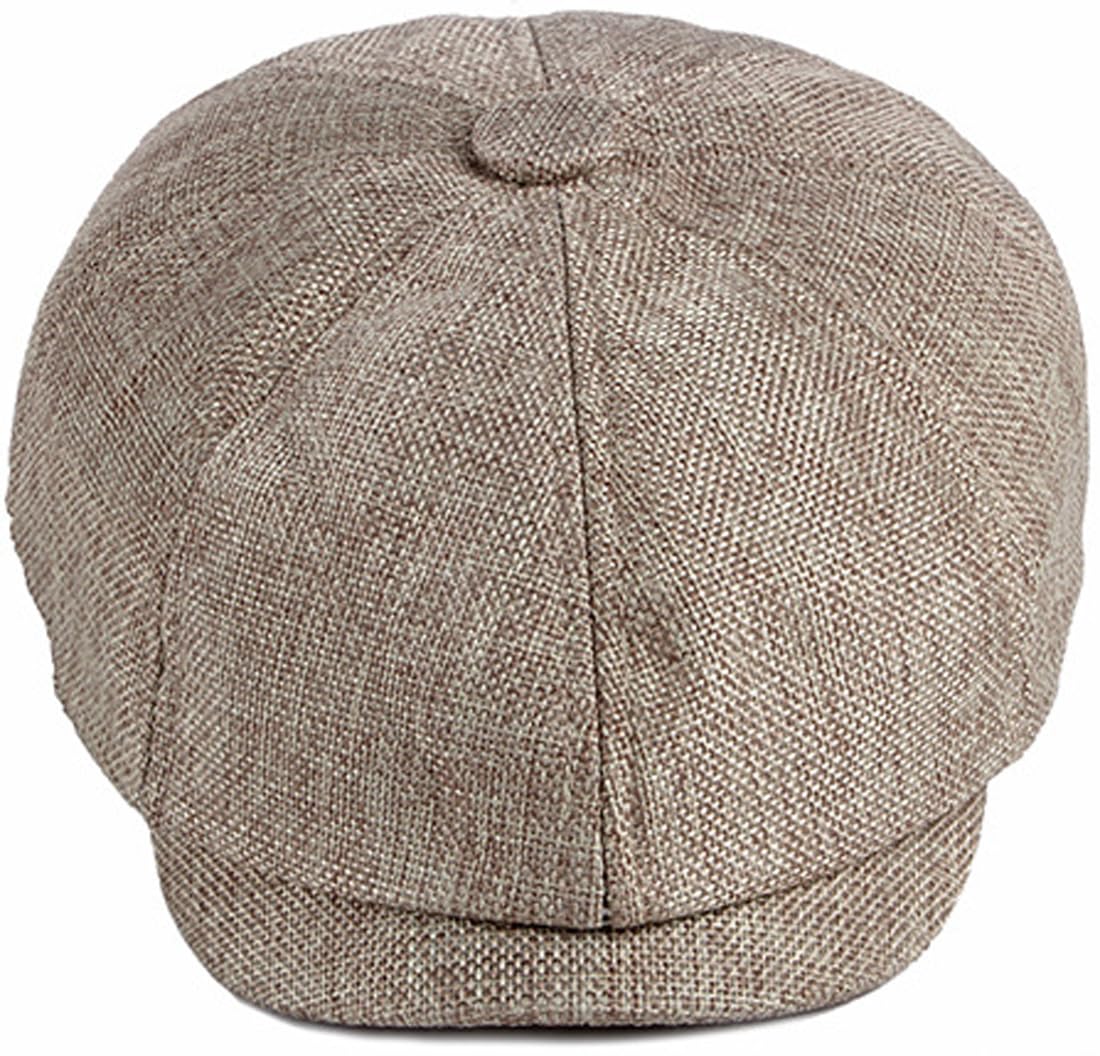 Herren Schiebermütze Barret Cap Unisex Sommer Atmungsaktiv Schirmmütze Kappe Gatsby Flatcap