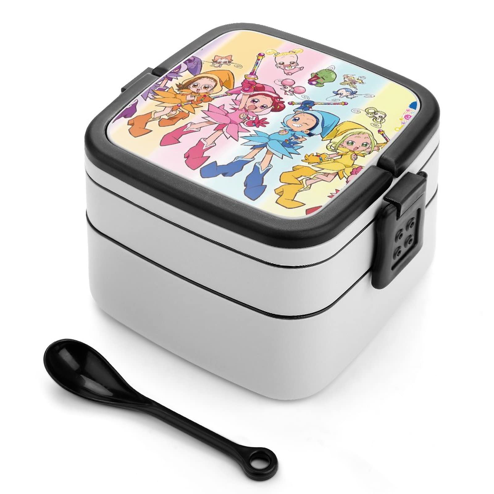 おジャ魔女どれみ 弁当箱　当時品　も〜っと！おジャ魔女どれみ Amazon | おジャ魔女どれみ 弁当箱 ランチボックス 二段 抗菌 お弁当箱