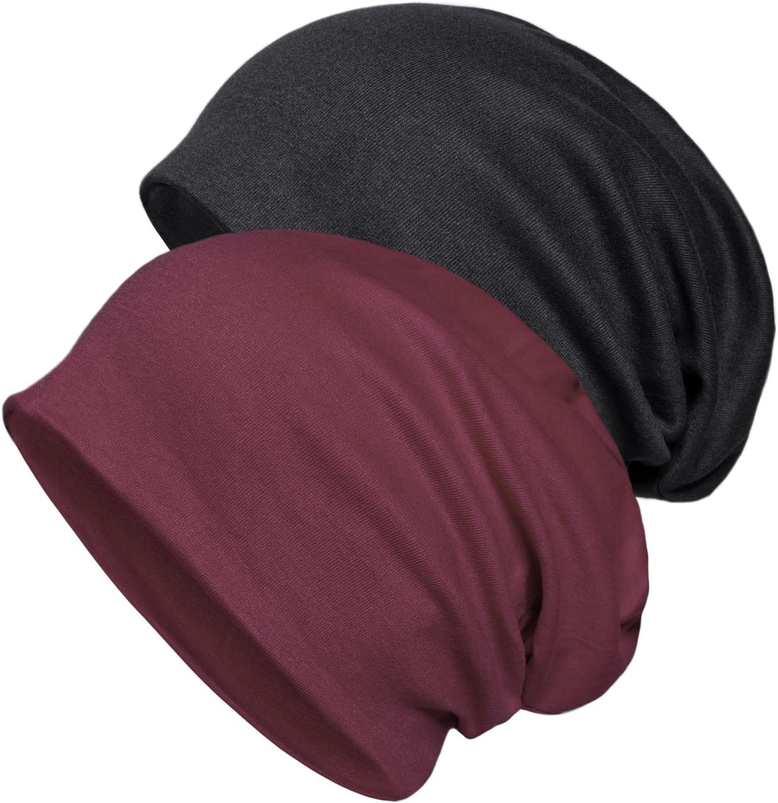 Senker Fashion Cotton Slouchy Beanie Hats, Chemo Headwear for Women Men Soft Lightweight Chemo Skull Cap Elastic Sleeping Cap