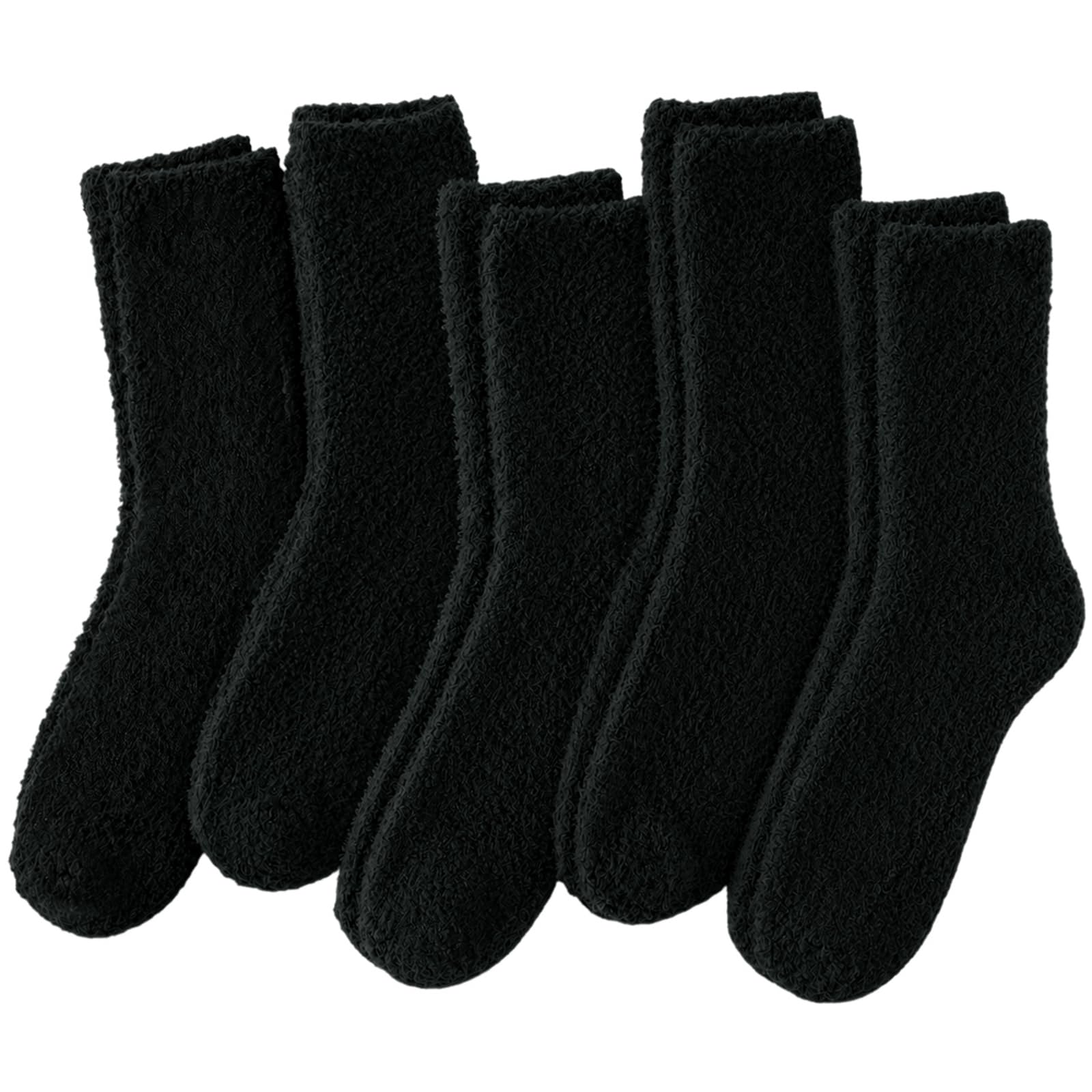 SukModen Kuschelsocken Damen 5/10 Paare , Warme Flauschige Wintersocken | Weiche Atmungsaktive Haussocken Dicke Bettsocken Schlafsocken Thermosocken, Geburtstag Weihnachts Geschenk für Frauen