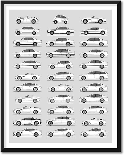 Miniatura 138 de Handmade Poster compatible with Chevy Print Wall Art Handmade Decor of the Best of Chevy Generations History Evolution 8x10" (Unframed) Satin Print