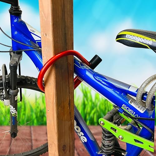 Miniatura 5 de SCURRY Bloqueo de grillete de bicicleta en forma de U || Asegura tu viaje - bicicletas de carretera, bicicletas de montaña | 2 llaves