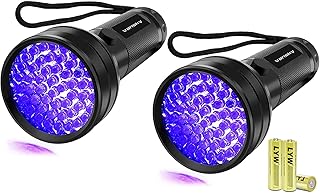 Vansky UV Flashlight Black Light 51 LED & 51 LED Blacklight Pet Urine Detector for Dog/Cat Urine,Dry Stains,Bed Bug, Matching with Pet Odor Eliminator