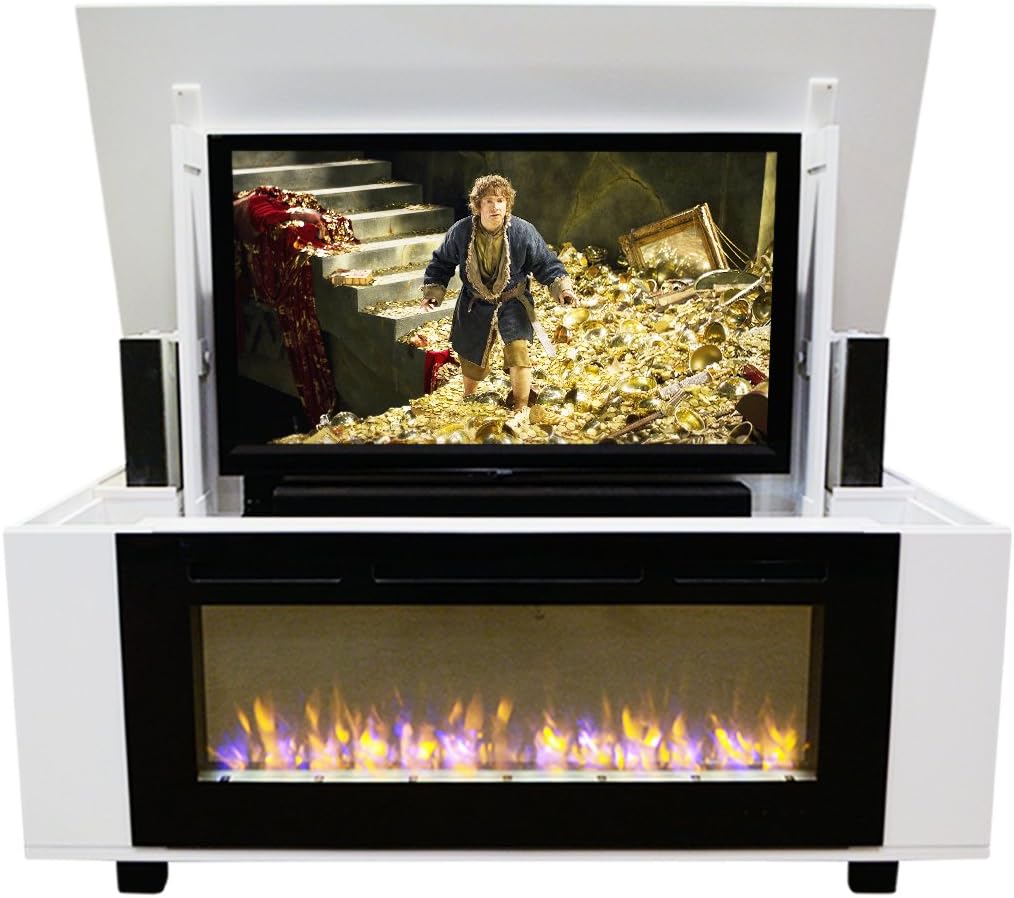 Amazon.com: Pop Up TV Lift - Handcrafted Rockford Fireplace TV Lift ...