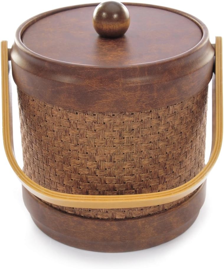 Mr. Ice Bucket Wicker Acorn Ice Bucket, 3Quart Home & Kitchen