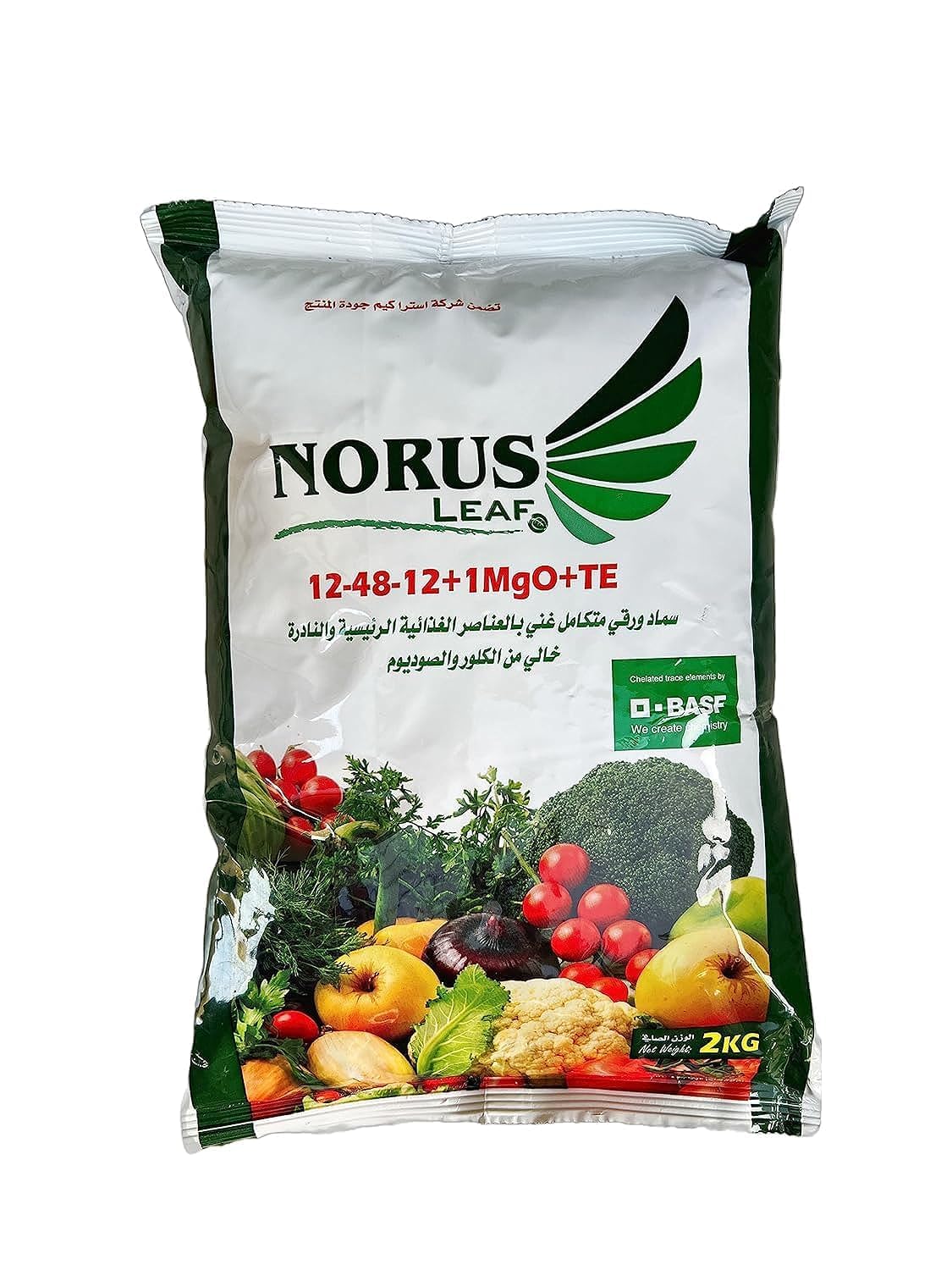 Norus Leaf Foliar Fertilizer Chelated Trace Elements 2 KG Pack (12-48-12+1MgO+TE)