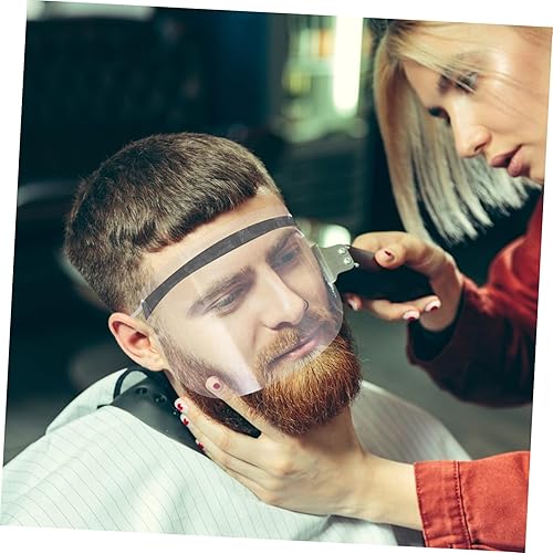 Miniatura 4 de NOLITOY 50pcs Disposable Hair Salon Mask for Haircuts Transparent Facial Cover for Hairdressing Easy to Use Makeup Protection Shield User-friendly