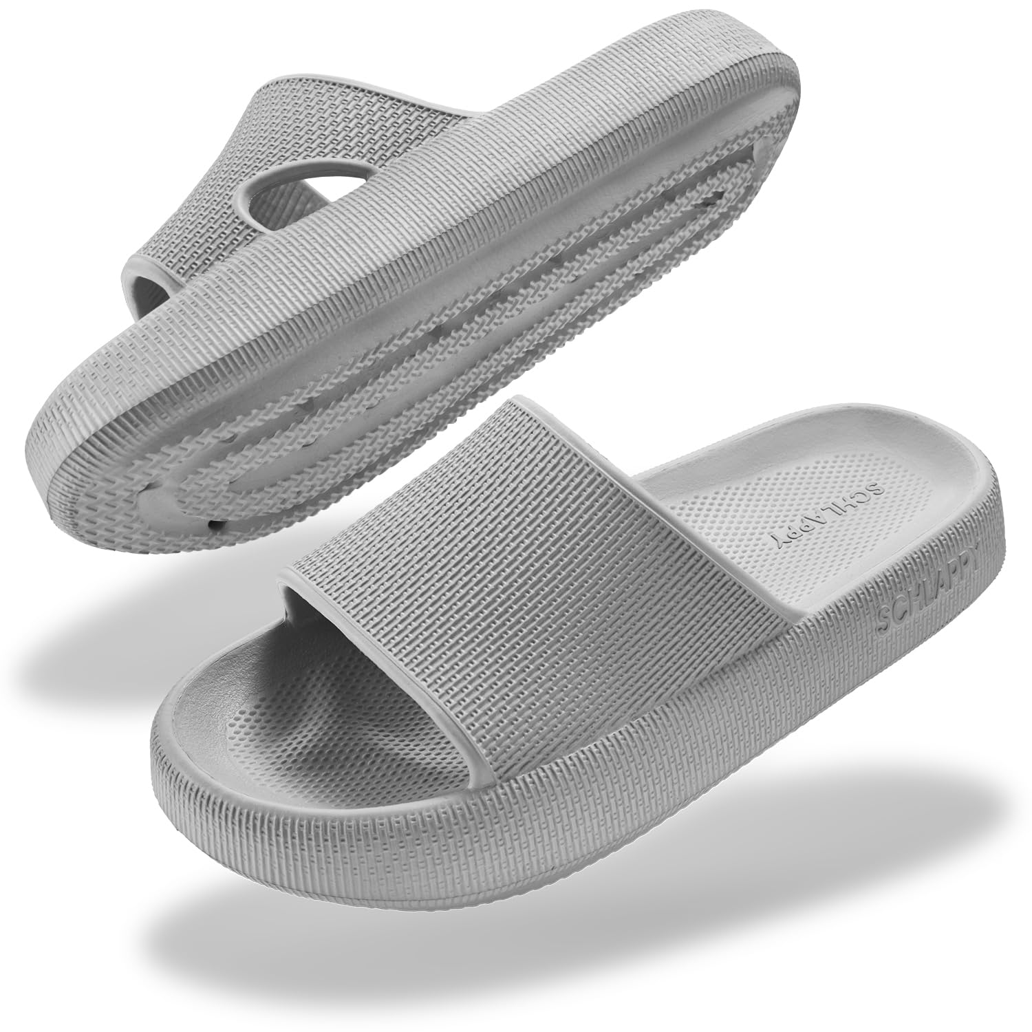 SCHLAPPY Original Badeschuhe – Premium, Badeschlappen, Grau, EU 38–39 (Erwachsene)