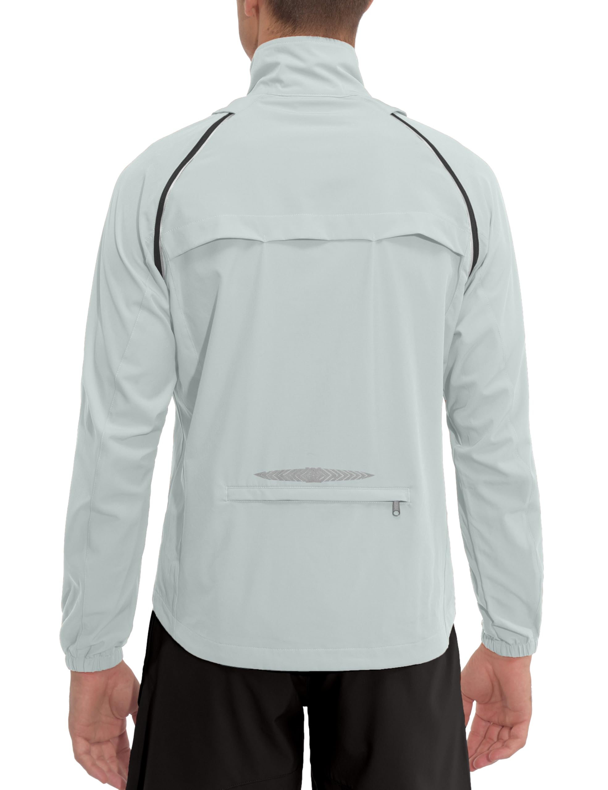 Little Donkey Andy Men's Quick-dry Running Jacket Convertible UPF 50+ Cycling Jacket Windbreaker with Removable Sleeves