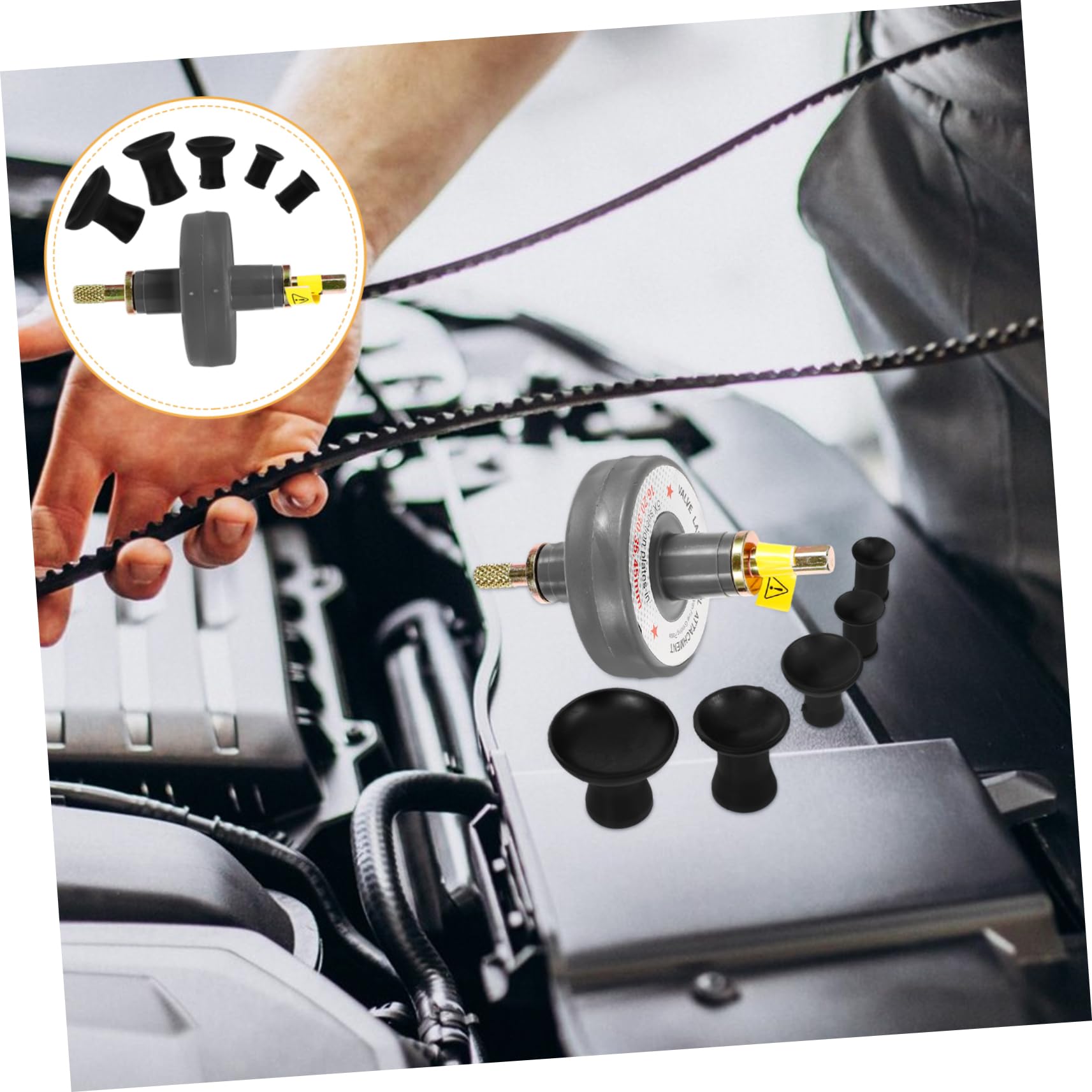 ULTECHNOVO 2pezzi Strumento Di Rettifica Per Valvole Di Motore Auto Utensile Multi-funzionale Per Riparazione Valvole Progettato Per Ripristinare Efficienza e Precisione Riparazioni Veloce