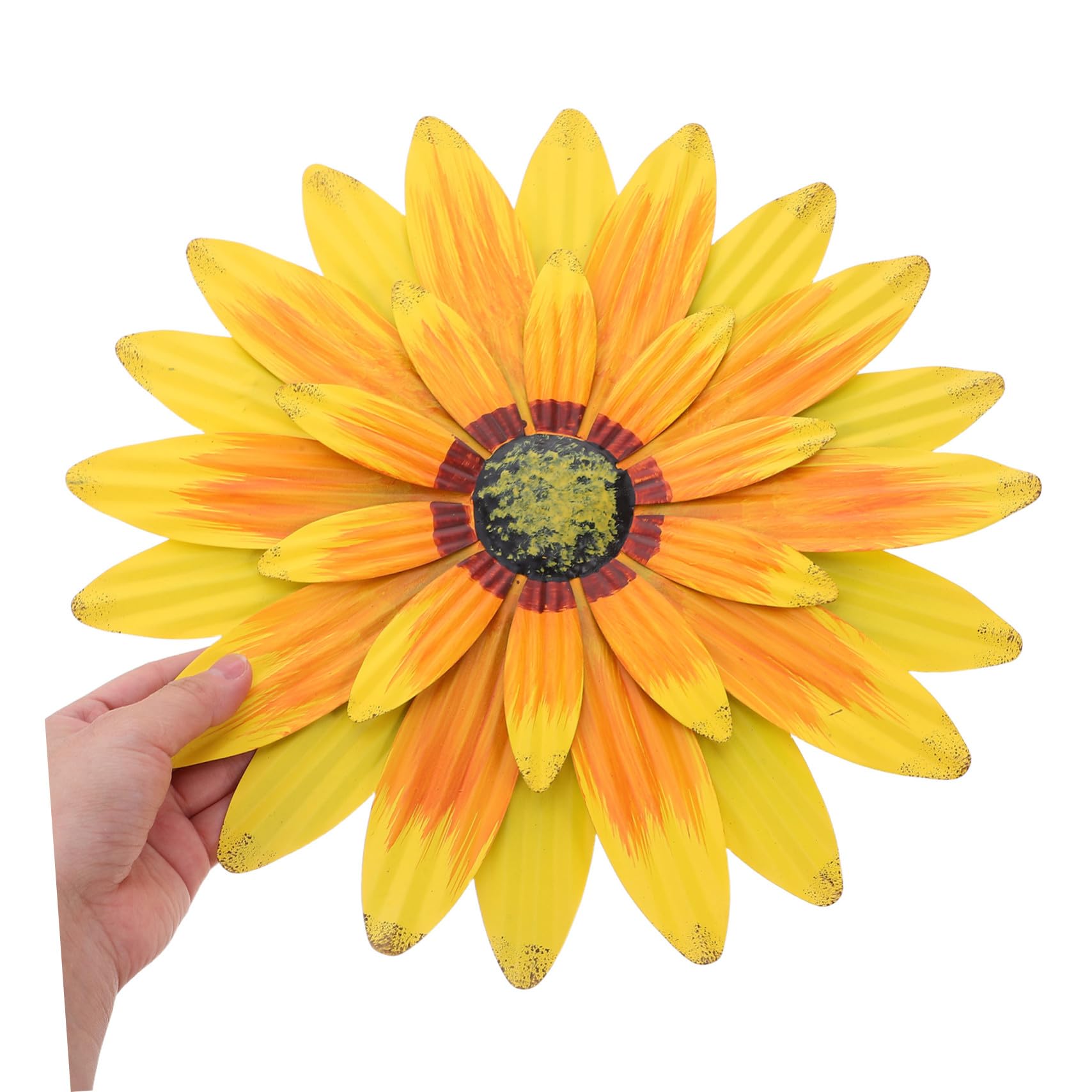 iplusmile Girasoli Artificiali in Metallo da Parete Decorazioni per Esterni e Interni Fiori di Girasole Opere d Arte da Giardino in Ferro Statue Floreali per Cortile e Soggiorno